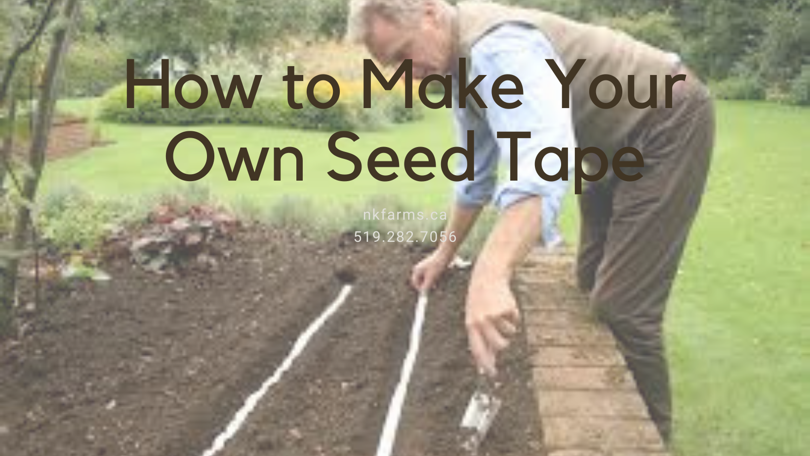 how to make your own seed tape